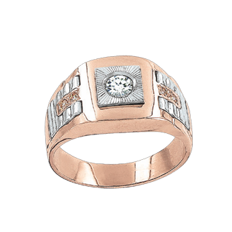 Herrenring mit Zirkonia 