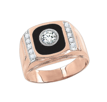 Herrenring mit Zirkonia 