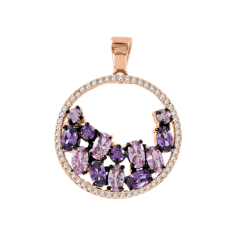 Anhänger vergoldet mit Amethyst 