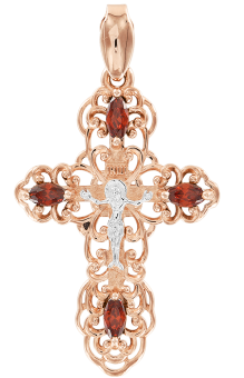 Anhänger Kreuz mit Zirkonia 