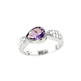 Damenring mit Amethyst 