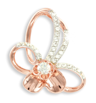 Gold Anhänger mit Zirkonia 