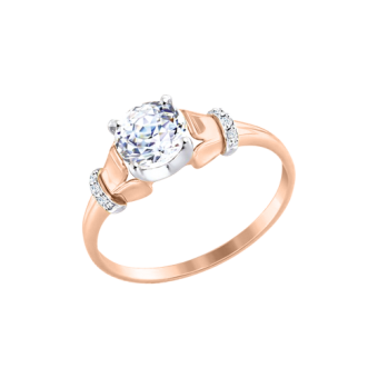 Damenring mit Swarovski Zirkonia 
