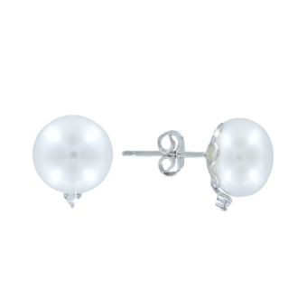 Ohrstecker mit Perle und Brillant 