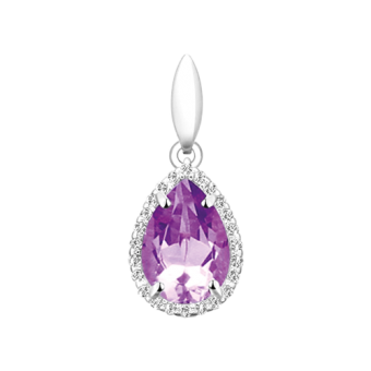 Anhänger mit Amethyst und Zirkonia 