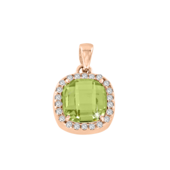 Anhänger mit Peridot und Zirkonia 