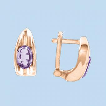 Ohrringe mit Amethyst 