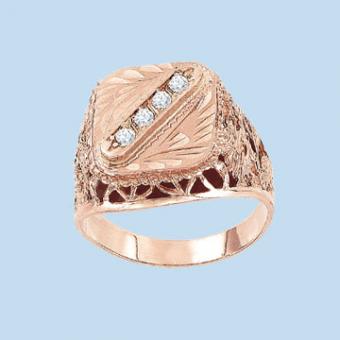 Herrenring mit Zirkonia 