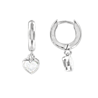 Серьги с фианитами 